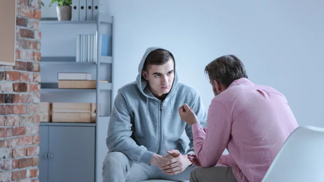 Man suffering from addiction receives CBT